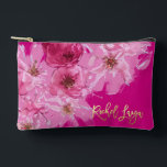 Pochette À Accessoires PixDezines Floral Watercolor Bat mitzvah<br><div class="desc">PixDezines Bat mitzvah floral aquarelle numérique de fleurs de cerisiers rose foncé avec étoile or rose de david. do-it-yourself pour tout événement. do-it-yourself arrière - plan... notre design dynamique vous permet de modifier tous les éléments. Voir le lien "Modifier en utilisant l'outil de conception" ci-dessous pour modifier tous les éléments....</div>
