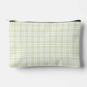 Pochette À Accessoires Plaid Carré simple en vert