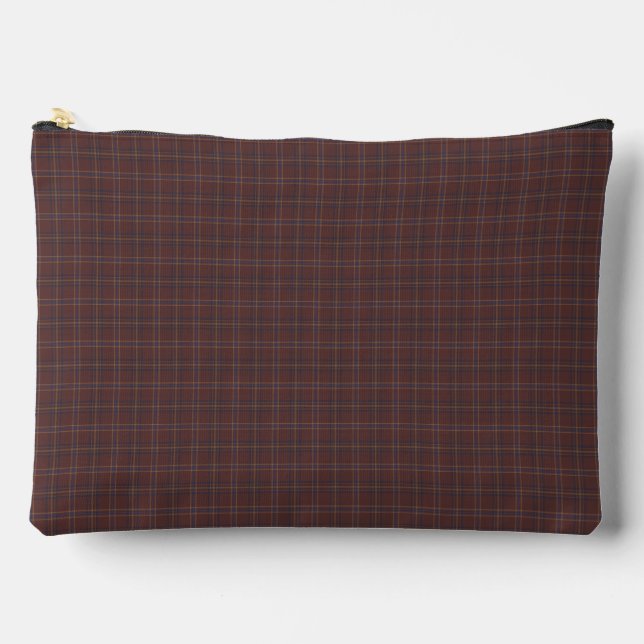 Pochette À Accessoires Plaid Congo Brun et mélange épicé (Recto)