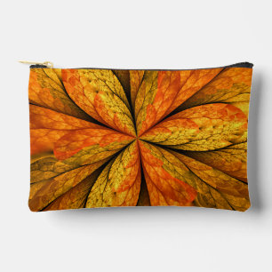 Pochette À Accessoires Plante d'automne, Abstrait moderne Fractal Art Lea