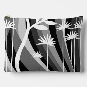 Pochette À Accessoires Plante noir et blanc
