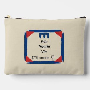Pochette À Accessoires Plin Tajarin Vin Badge Drapeau Piémont