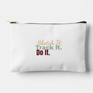 Pochette À Accessoires Poche "Dessinez-le. Suivez-le. Faites-le."