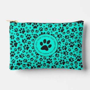 Pochette À Accessoires Poches de chien noir et blanc Pointe Polka sur cya
