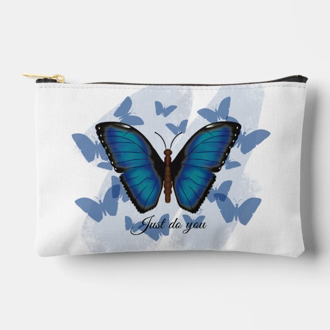 Pochette À Accessoires Pochette Accessoires Petite Impression Papillon Bl (Recto)