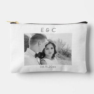 Pochette À Accessoires Pochette de mariage pour accessoires avec photo en