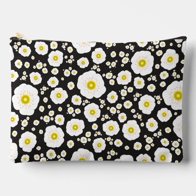 Pochette À Accessoires Pochon à fermeture éclair grande avec coquelicots  (Recto)