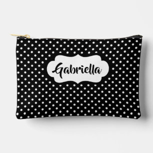 Pochette À Accessoires Points Blancs Français Suisses Classiques Sur Fond