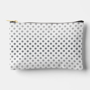 Pochette À Accessoires Points noirs dégradés argent par Shirley Taylor