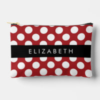 Pois Rouges, Motif Polka Dot, Votre Nom