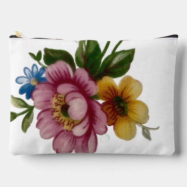Pochette À Accessoires Porcelain Inspired Floral Print Cut Sew Bag (Recto)
