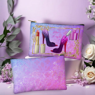 Pochette À Accessoires Porte-maquillage rose couleur girly 