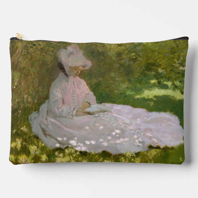Pochette À Accessoires Portrait impressionniste de printemps, Claude Mone (Recto)