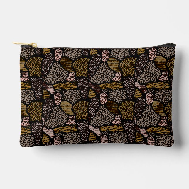 Pochette À Accessoires Poster de animal Safari Brown (Recto)