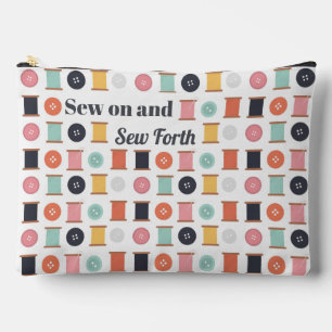 Pochette À Accessoires Pots de courtepointes de filetage et de boutons de