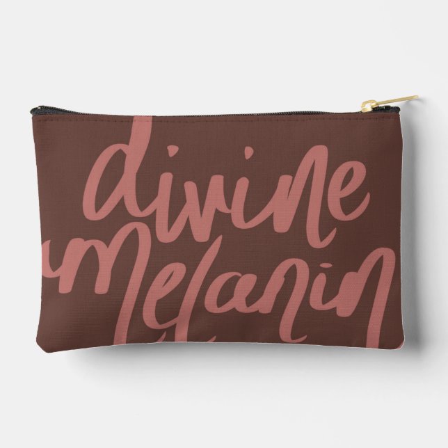 Pochette À Accessoires Pouch Accessoire Divin Melanin - Afrocentrique (Verso)