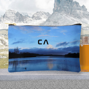 Pochette À Accessoires Pouch Accessoire Monogramme Photo Blue Lake