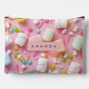 Pochette À Accessoires Poudrage coloré personnalisé de guimauve