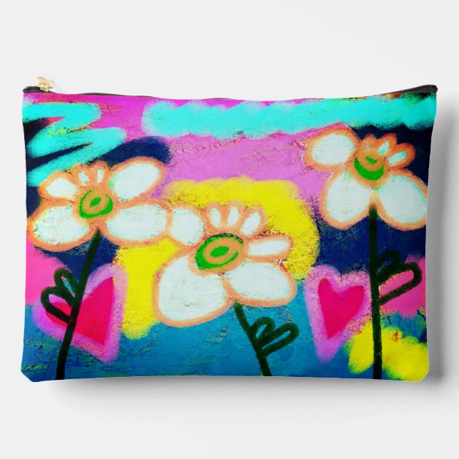 Pochette À Accessoires Pretty Posies Abstract Art (Recto)