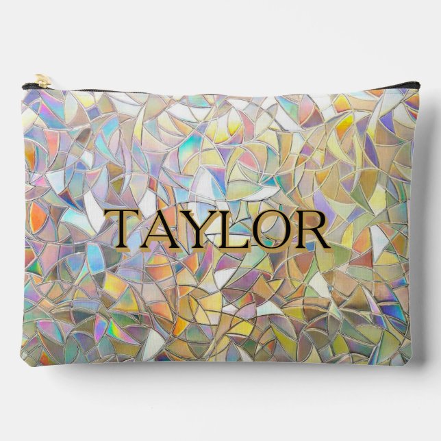 Pochette À Accessoires Prismatic Stained Glass Effect - Rainbow Prismatic (Recto)