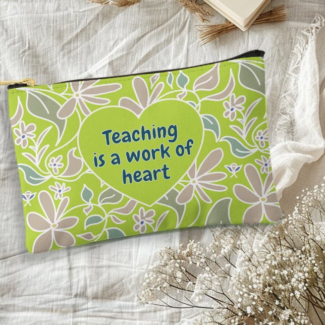 Pochette À Accessoires Professeur disant botanique vert citron (Créateur téléchargé)
