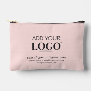 Pochette À Accessoires Professionnel Logo d'affaires Elegant Minimal Comp