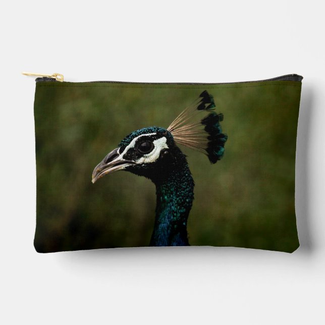 Pochette À Accessoires Profil de paon  (Recto)