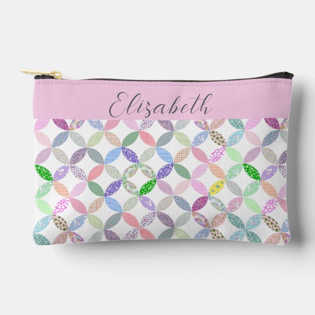 Pochette À Accessoires Projet personnalisé sur le thème du patchwork mign (Recto)