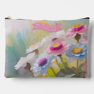Pochette À Accessoires Proverbes 31:25, Versets de la Bible Mères, Mères