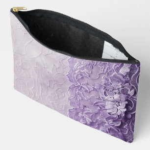 POCHETTE À ACCESSOIRES PURPLE & LAVENDER LACE REGARDER MOTIF