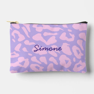 Pochette À Accessoires Purple rose fille personnalisée