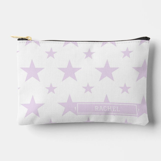 Pochette À Accessoires Purple Stars Pattern Constellation Pencil (Recto)