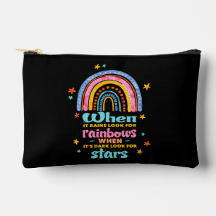 Pochette À Accessoires Quand Il Pleut, Cherchez Les Arcs-En-Ciel