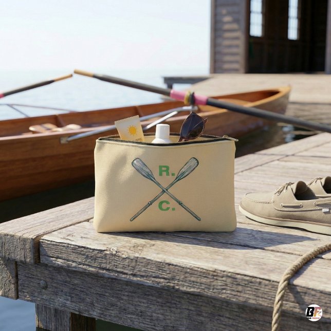Pochette À Accessoires R.C. Initiales Nautiles Rames d'aviron (Créateur téléchargé)