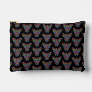 Pochette À Accessoires Rainbow Butterfly (black) - Accessories Pouch