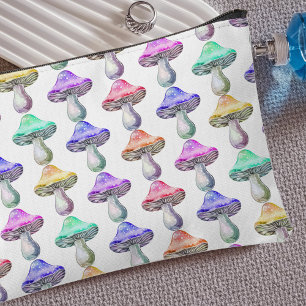 Pochette À Accessoires Rainbow Mushrooms Voyage Motif