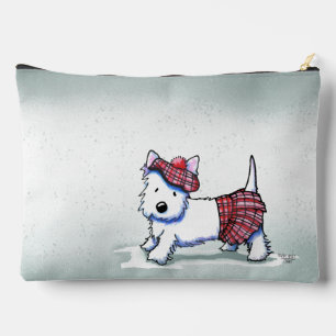 Pochette À Accessoires Rainy Day Westie KiniArt Accessory Pouch