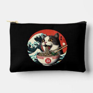 Pochette À Accessoires Ramen de chat Art japonais Style vintage