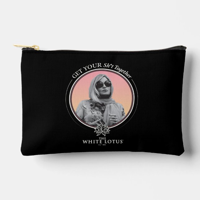 Pochette À Accessoires Rassemblez votre sh*t - Le Lotus Blanc (Recto)