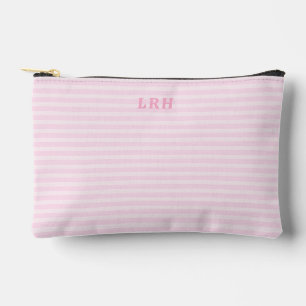Pochette À Accessoires Rayo Vintage Mini Initiales Monogramme Rose Tendre