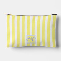 Rayures jaunes et blanches ensoleillées - Monogram