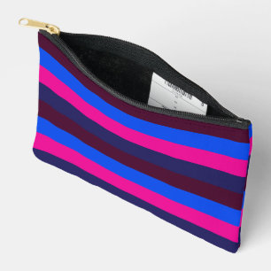 Pochette À Accessoires Rayures néon de minuit