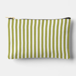 Pochette À Accessoires Rayures Vert Chic Matcha