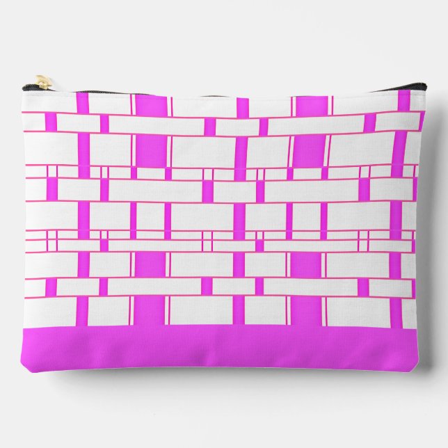 Pochette À Accessoires Rectangle Motif blanc 10 (Recto)