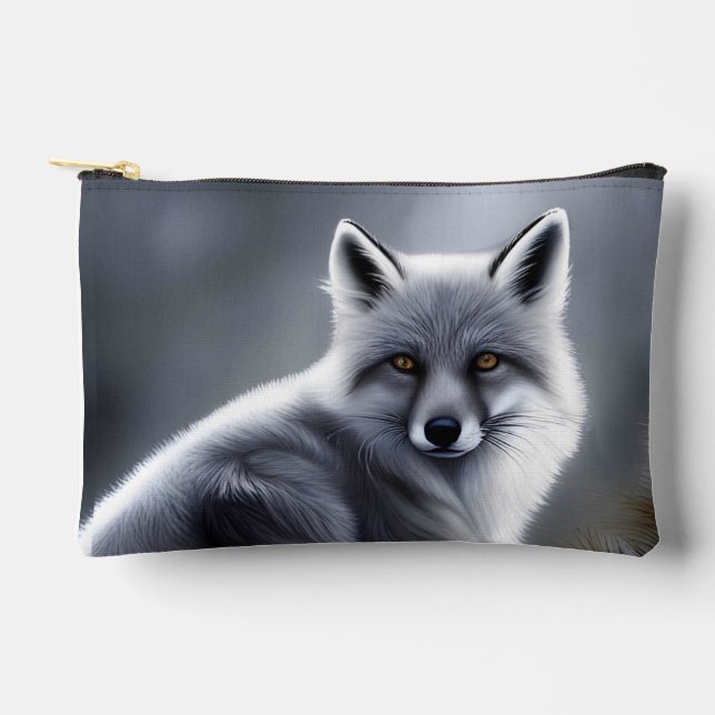 Pochette À Accessoires Renard d'argent magnifique (Recto)