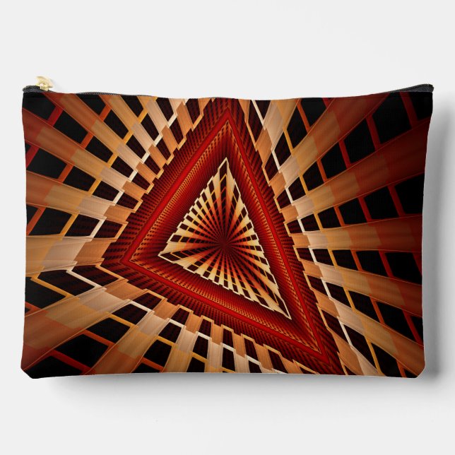 Pochette À Accessoires Réseau Fantastique Moderne Fractal 3D Design Graph (Recto)