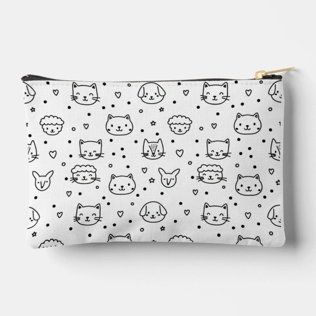 Pochette À Accessoires Restez motivé comme une vache (Verso)