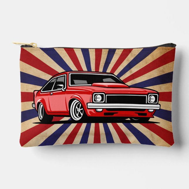 Pochette À Accessoires Retro Classic Car  (Recto)