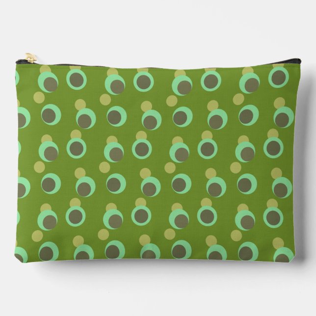 Pochette À Accessoires Rétro Eucalyptus Frais Milieu du Siècle  (Recto)