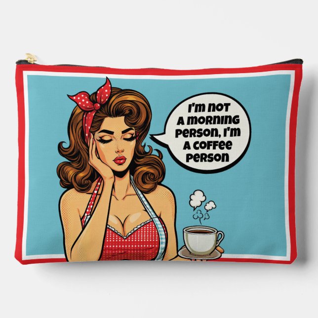 Pochette À Accessoires Retro Pinup_ Personne du matin (Recto)